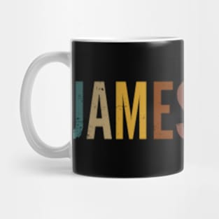 James Lovely Name Gifts Proud Classic Styles 70s 80s.png Mug